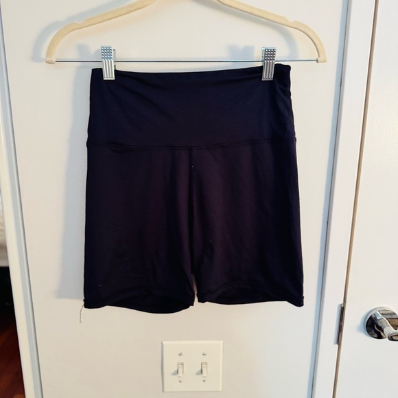 BUNDLE black & navy blue: High Waisted 5" Tummy Control Biker Shorts - Picture 6 of 8